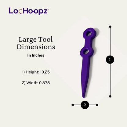 Loc Hoopz – 10 Long Hair Foam Curling Loops for Microlocs & Sisterlocks, No Heat Hair Curlers for Natural Curls, Soft Sleep-Friendly Rollers for Textured Hair Avelisse