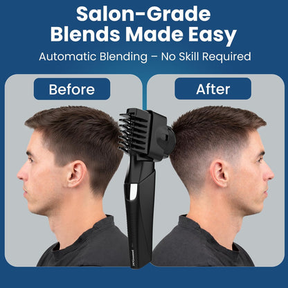 247 Groomed Self Haircut Trimmer For Men – Auto Blending Hair Trimmer, Self Hair Fading Tool, Adjustable Fade Guide (1–20mm), Hair Clippers, Beard, Nose Trimmer, Foil Shaver, Unisex Body Groomer Avelisse