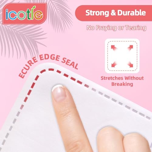 200-Count 100% Cotton Ultra Soft Square Eye Cotton Pads – Spunlace Technology, Makeup Remover Pads for Facial Cleansing, All Skin Types - görsel 3