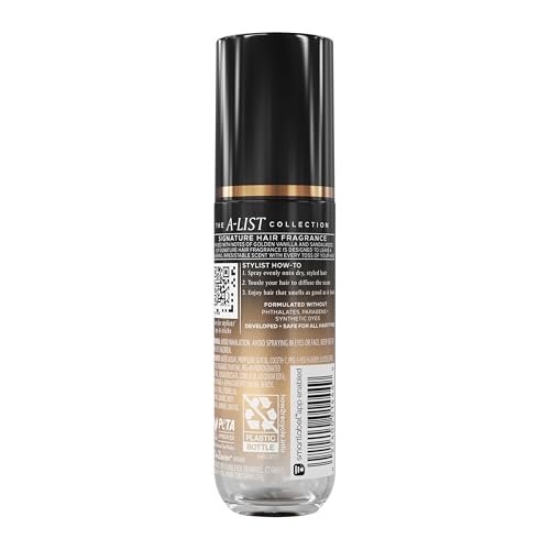 TRESemmé A-List Collection Signature Hair Fragrance - Golden Vanilla + Sandalwood, 1.35 FL OZ - görsel 4