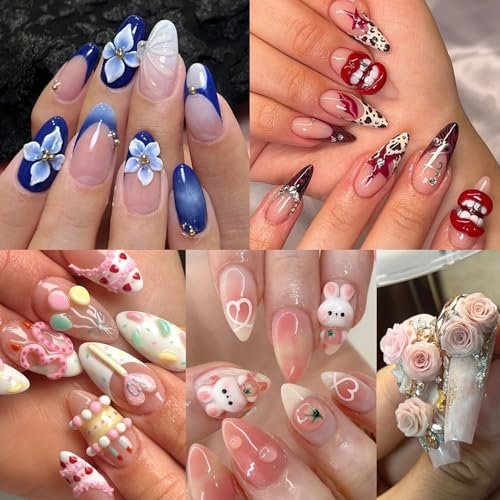Fcozpjk 3D Sculpture Gel Kit - 12 Colors Non-Sticky Hand Builder Nail Gel with Silicone Carving Pen for Nail Art Flowers Modeling, Manicure Salon Supplies Avelisse