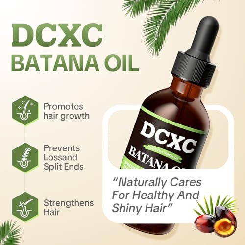 DCXC 100% Pure Batana Oil for Hair Growth - Natural Scalp Care & Hair Thickening Treatment | Revitalizes Damaged Hair, Reduces Breakage & Enhances Shine | Deep Conditioner for All Hair Types - 2oz Avelisse