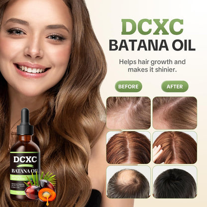 DCXC 100% Pure Batana Oil for Hair Growth - Natural Scalp Care & Hair Thickening Treatment | Revitalizes Damaged Hair, Reduces Breakage & Enhances Shine | Deep Conditioner for All Hair Types - 2oz Avelisse