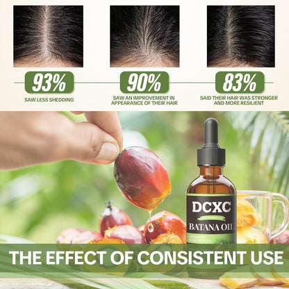 DCXC 100% Pure Batana Oil for Hair Growth - Natural Scalp Care & Hair Thickening Treatment | Revitalizes Damaged Hair, Reduces Breakage & Enhances Shine | Deep Conditioner for All Hair Types - 2oz Avelisse