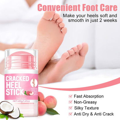 HJXUQIME 2-Pack 60% Urea Hydrating Foot Cream – Anti-Cracking Moisturizer for Dry Cracked Feet & Hands (Aloe + Peach)