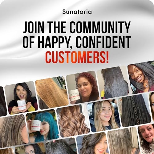 SUNATORIA Korean Keratin Hair Mask for Damaged Hair - Deep Conditioning Treatment with Hydrolyzed Silk, Argan Oil & 8 Amino Acids | Strengthens, Smooths & Nourishes, Sulfate-Free | 8.4 fl oz Avelisse
