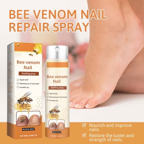 2-Pack Bee Venom Nail Soothing Spray - Advanced Nail Repair & Nourishing Treatment for Toenails and Fingernails Avelisse