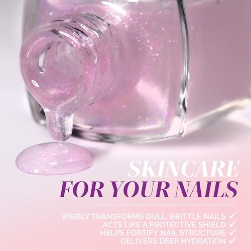 LONDONTOWN Glow Getter Nail Luminizer – One-Step Nail Treatment with Hexanal & Shimmer for Stronger, Healthier, Glossier Nails, No Base or Top Coat Needed, 0.4 Fl Oz - görsel 10