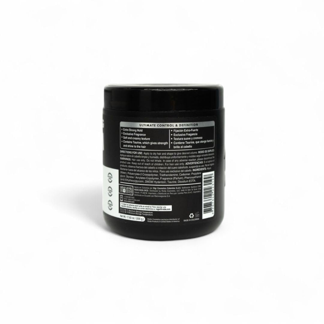 Rolda White Molding Hair Cream for Men - Curl-Defining Styling Cream with Medium-Strong Hold, Natural Finish, Medium Shine, Anti-Frizz & Moisturizing - Alcohol & Paraben-Free (17.6 oz) Avelisse