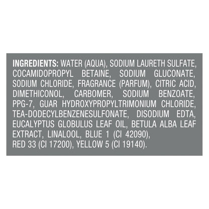 DOVE MEN + CARE Shampoo Eucalyptus & Birch 18 fl oz - Revitalizes & Fortifies for Real Hair Strength