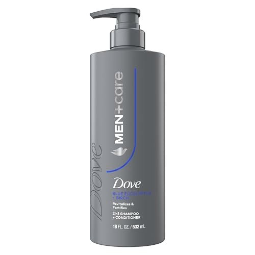 DOVE MEN + CARE Shampoo Eucalyptus & Birch 18 fl oz - Revitalizes & Fortifies for Real Hair Strength - görsel 2