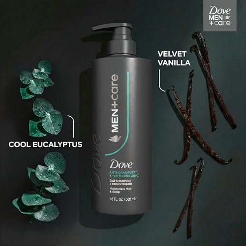 Dove Men+Care 2-in-1 Shampoo + Conditioner Dandruff Defense, 18 Fl Oz - görsel 12