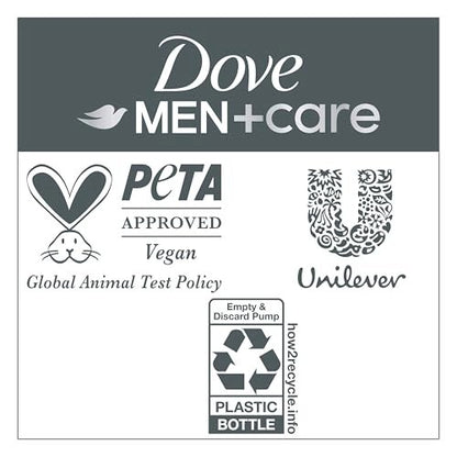 Dove Men+Care 2-in-1 Shampoo + Conditioner Dandruff Defense, 18 Fl Oz