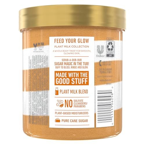 Dove Sugar Body Scrub Coconut & Lychee for Exfoliated & Hydrated Skin, 15 oz Avelisse