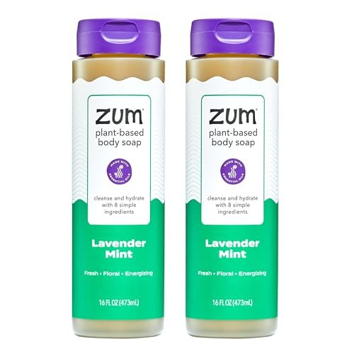 Zum Body Soap - Lavender Mint - 16 fl oz (2 Pack) - Natural Liquid Soap Avelisse