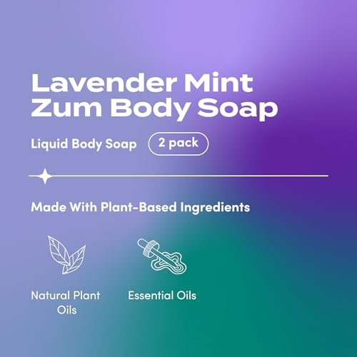 Zum Body Soap - Lavender Mint - 16 fl oz (2 Pack) - Natural Liquid Soap Avelisse