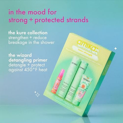 Amika Inner Strength Repair Routine Set – Shampoo, Conditioner & Treatment for Dry, Damaged Hair Avelisse