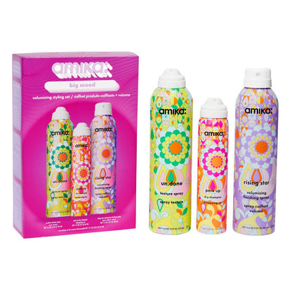Amika Big Mood Volumizing Styling Set – Touchable Volume & Texture Gift Set Avelisse