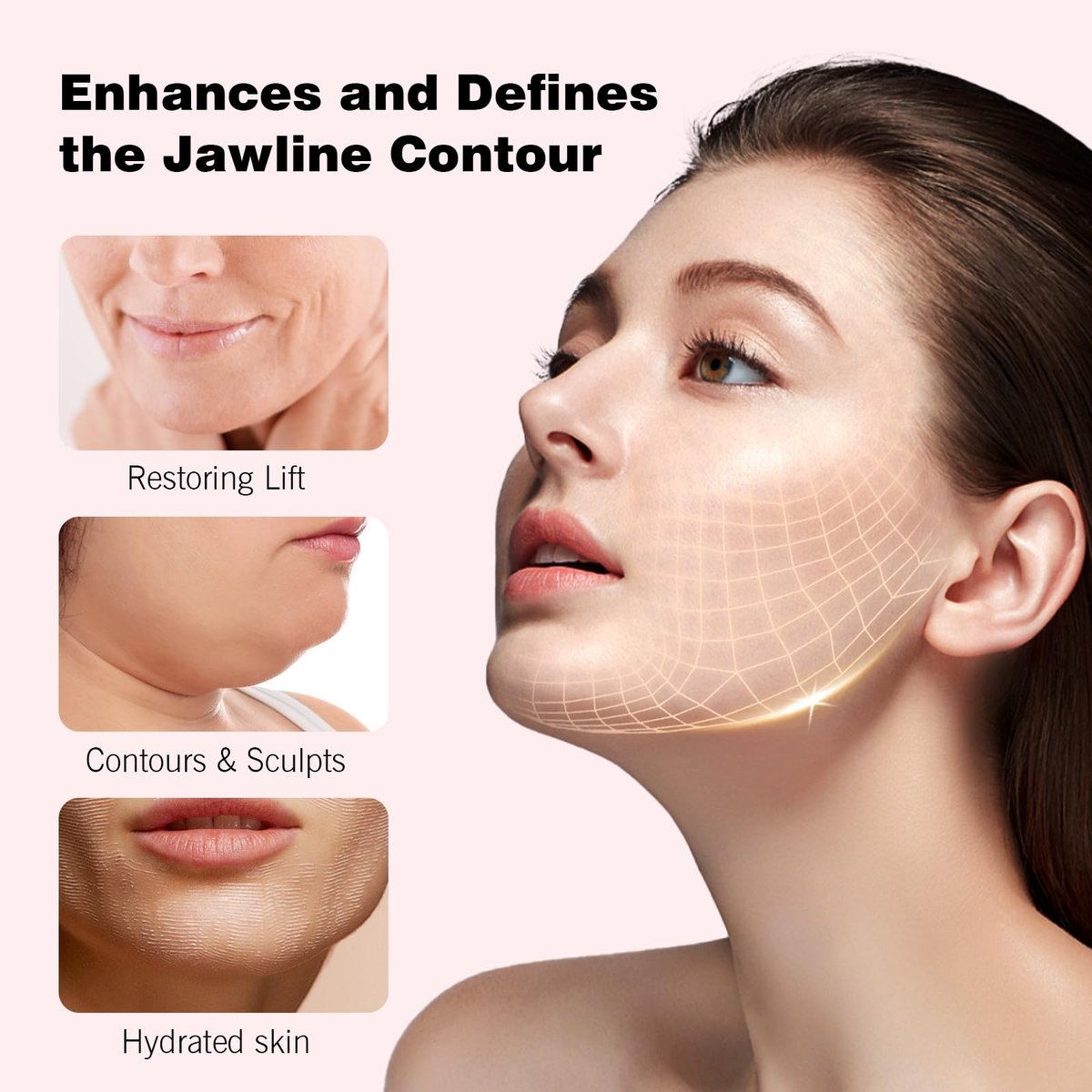 YAFUSIPE V Line Face Lifting Mask – 10 Pack – Intense Hydration: Each mask is saturated with a hydrating serum – Image 3