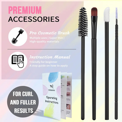 PERMANIA Korean Lash Lift Kit & Brow Lamination Kit - Tube Design Easy Application for Natural Lifting & Curling with Detailed Instructions Avelisse