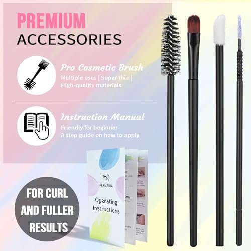 PERMANIA Korean Lash Lift Kit & Brow Lamination Kit - Tube Design Easy Application for Natural Lifting & Curling with Detailed Instructions Avelisse