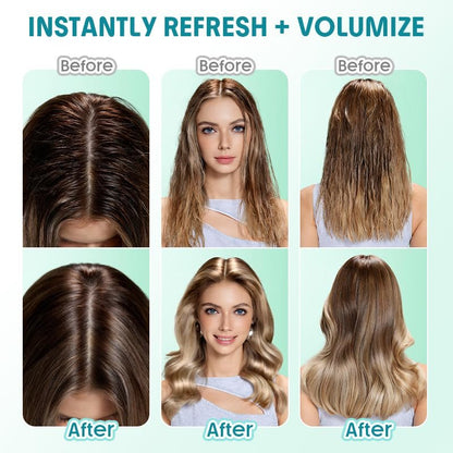 SHEGLAM Dry Shampoo Gel - TSA Approved Non Aerosol Travel Size, Instant Oil Control, No Residue, Volumizing Scalp Care for Oily Hair, Refreshing Citrus Scent (2.36 fl oz)