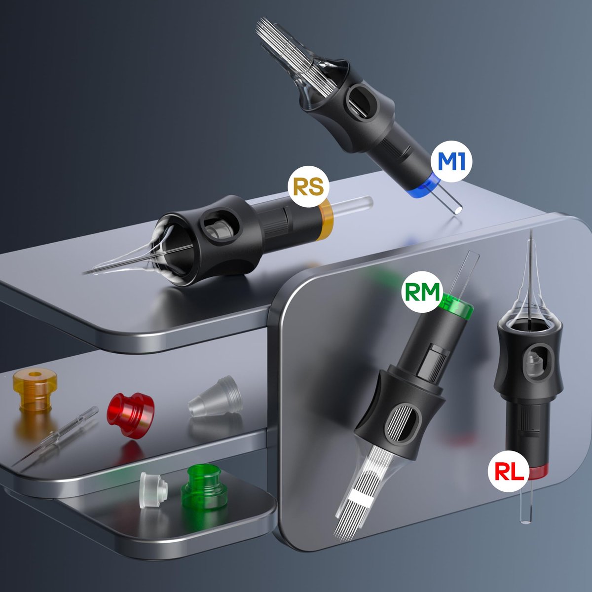POSEIDON Tattoo Kit for Beginners – Complete Tattoo Gun Kit with 2 Power Supplies, 11 Inks & 20 Needles Avelisse