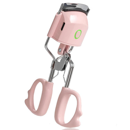 Heated Eyelash Curler Fast Heat Up in 15s, Electric Lash Curler with 2 Temperature Modes for 24H Long-Lasting Curls, Type-C Rechargeable, Quick Natural Curling Eye Lashes (Pink) Avelisse