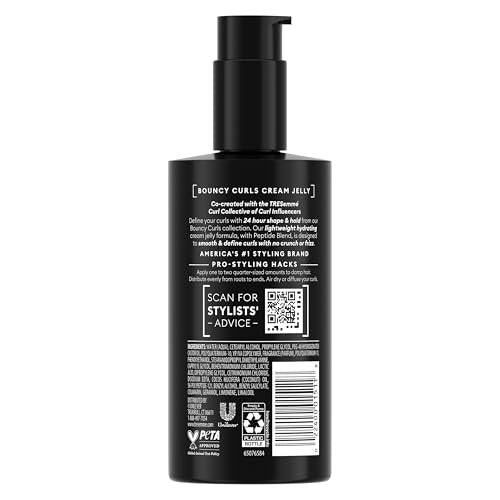 TRESemmé Bouncy Curls Styling Aid with Peptide Blend, Lightweight Curl Hydration & Touchable Hold, 8 fl oz - görsel 4