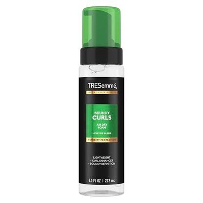TRESemmé Air Dry Foam for Bouncy Curls with Peptide Blend, Humidity Protection, 7.5 fl oz