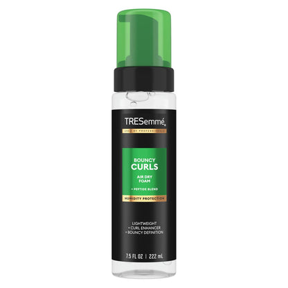 TRESemmé Air Dry Foam for Bouncy Curls with Peptide Blend, Humidity Protection, 7.5 fl oz