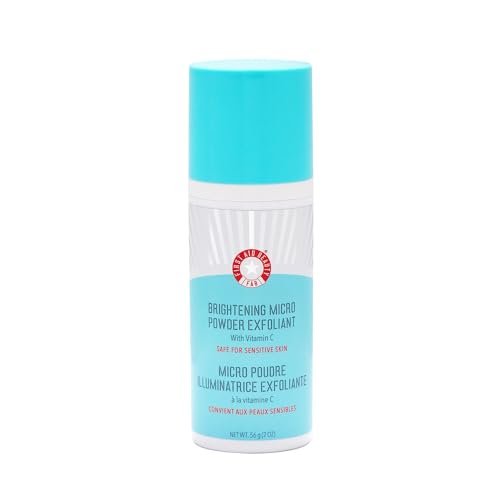 First Aid Beauty Micro Powder Exfoliant - Face Exfoliator with Vitamin C & Jojoba Beads - Ultra-Fine Face Scrub Revives Dull Skin (2 oz) Avelisse