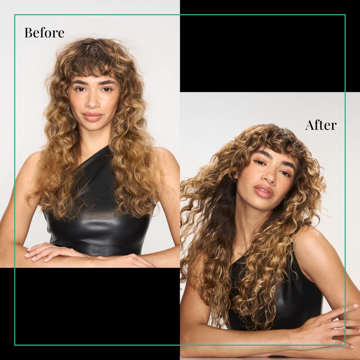 TRESemmé Multi-Tasking Hair Mask for Bouncy Curls - Lightweight Hydrate, Strengthen & Define with Peptide Blend, 8 fl oz - görsel 11