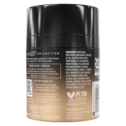 TRESemmé Smoothing Cream 3.04 FL OZ - A-List Collection Frizz-Control & Deep Hydration for All Hair Types