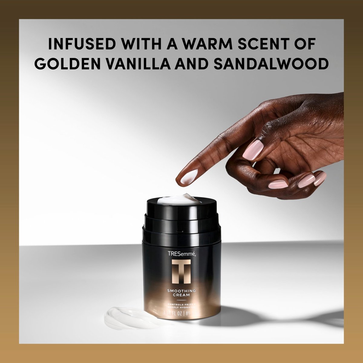 TRESemmé Smoothing Cream 3.04 FL OZ - A-List Collection Frizz-Control & Deep Hydration for All Hair Types - görsel 9
