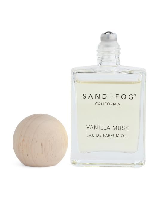 Sand + Fog Vanilla Musk Perfume Eau De Parfum Oil Rollerball 1.7oz 50ml Roll-On Applicator Avelisse