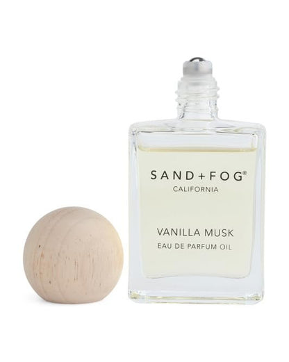 Sand + Fog Vanilla Musk Perfume Eau De Parfum Oil Rollerball 1.7oz 50ml Roll-On Applicator Avelisse