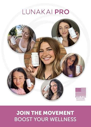 Lunakai USA Made Hair Growth Supplement for Women - Advanced 20 Nutrient with Marine Collagen, Saw Palmetto, Biotin & Keratin - Daily Hair Vitamins for Thicker Strands - 90 Capsules Avelisse