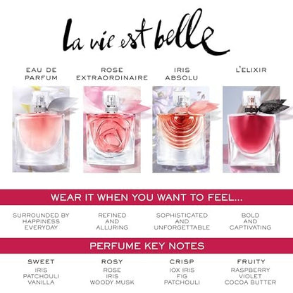Lancôme La Vie Est Belle Gift Set – Full-Size Refillable Eau De Parfum, Purse Spray & Body Lotion, Limited Edition for Women Avelisse