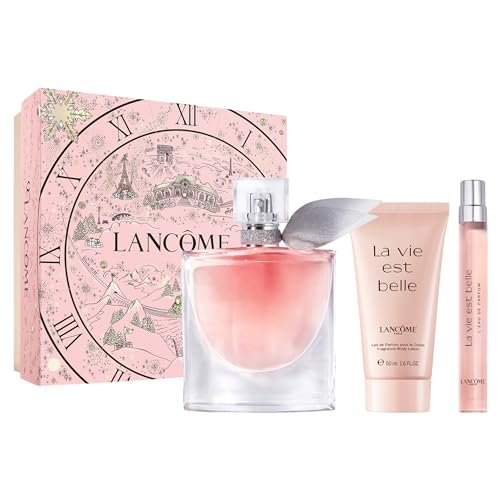 Lancôme La Vie Est Belle Gift Set – Full-Size Refillable Eau De Parfum, Purse Spray & Body Lotion, Limited Edition for Women Avelisse