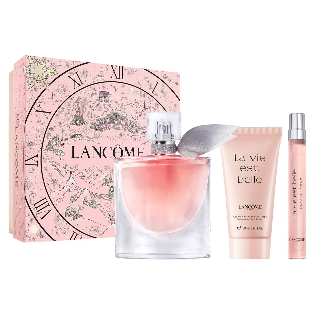 Lancôme La Vie Est Belle Gift Set – Full-Size Refillable Eau De Parfum, Purse Spray & Body Lotion, Limited Edition for Women Avelisse