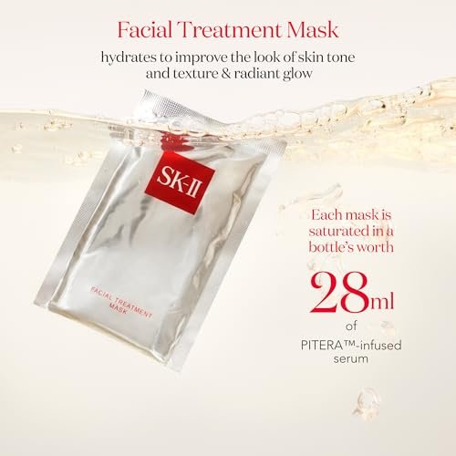 SK-II Glow Up Duo Anti-Aging Skin Care Set - Facial Treatment Essence & 3 Hydrating Face Masks (4 Count) Avelisse