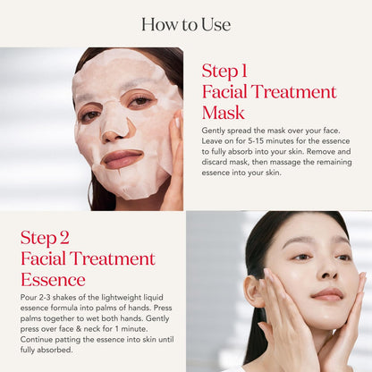 SK-II Glow Up Duo Anti-Aging Skin Care Set - Facial Treatment Essence & 3 Hydrating Face Masks (4 Count) Avelisse