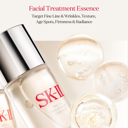 SK-II Glow Up Duo Anti-Aging Skin Care Set - Facial Treatment Essence & 3 Hydrating Face Masks (4 Count) Avelisse