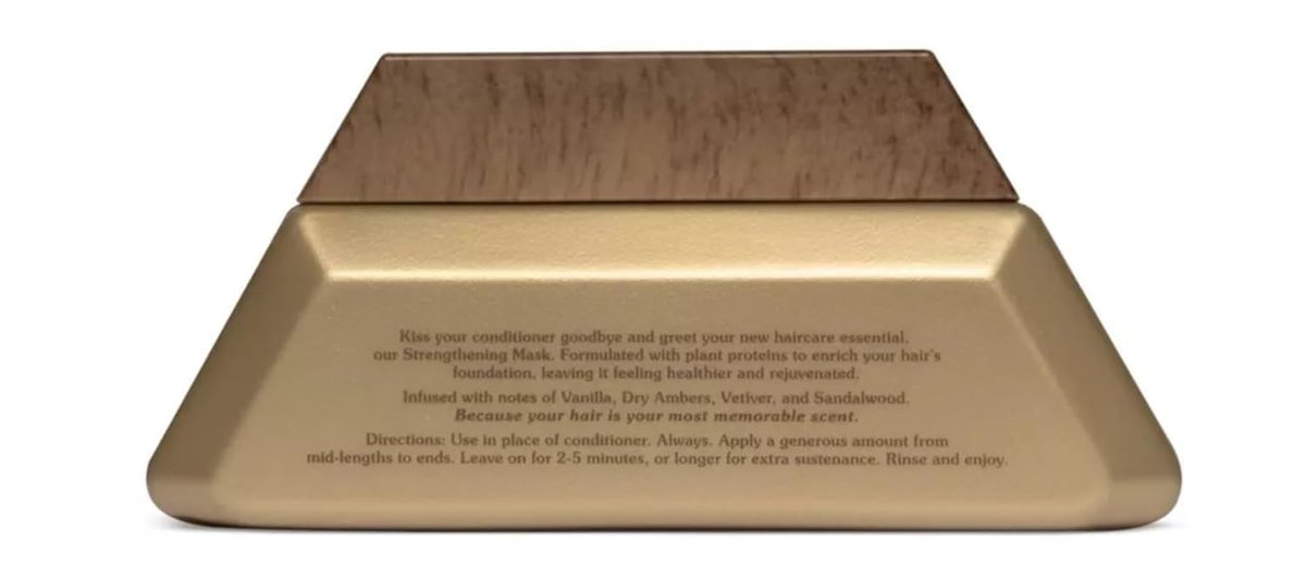 Blake Brownn Strengthening Hair Mask - Sandalwood Vanille, Warm Vanilla Scent, 8 oz with Makeup Remover Pads - görsel 4