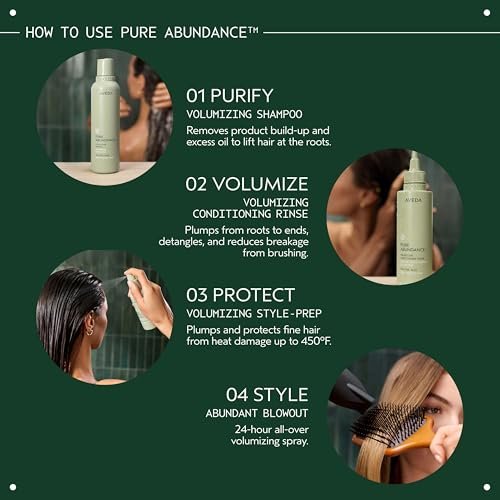 Aveda Pure Abundance Volumizing Style-Prep | Lightweight Volumizing Prep Spray for Fine Hair | Heat Protection Spray | 3.4 Fl Oz - görsel 8