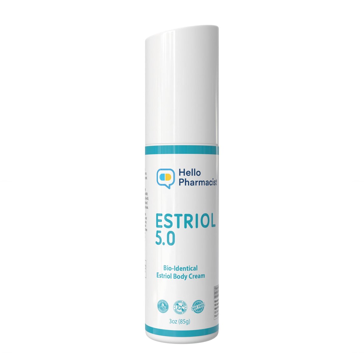 HelloPharmacist Natural Bioidentical Estriol 5.0 Professional Cream for Women - Menopause Support with Hyaluronic Acid & Moisturizers - 3 oz Avelisse