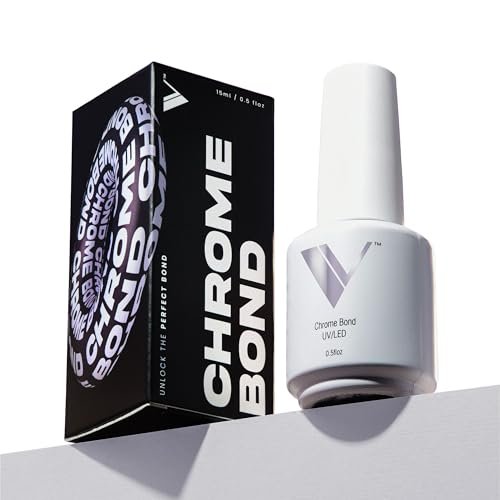 V Beauty Pure Chrome Nail Bond - Chrome Base Coat for Precise Powder Placement & Maximum Retention, Beginner-Friendly Formula, Protects Against Lifting and Chipping, 15 mL - görsel 1