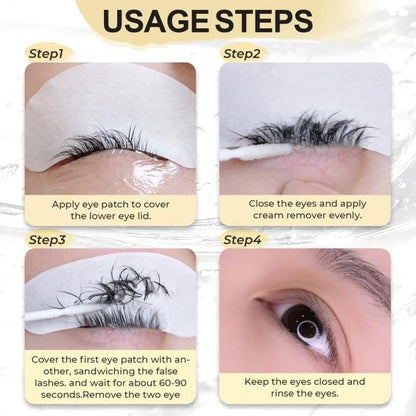 GOLLEEPRO Eyelash Extension Remover - Fast Dissolve Cream for Safe, Gentle Adhesive Removal - Professional Lash Supplies Avelisse