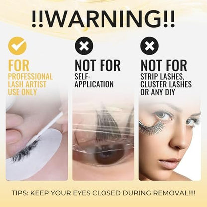 GOLLEEPRO Eyelash Extension Remover - Fast Dissolve Cream for Safe, Gentle Adhesive Removal - Professional Lash Supplies Avelisse